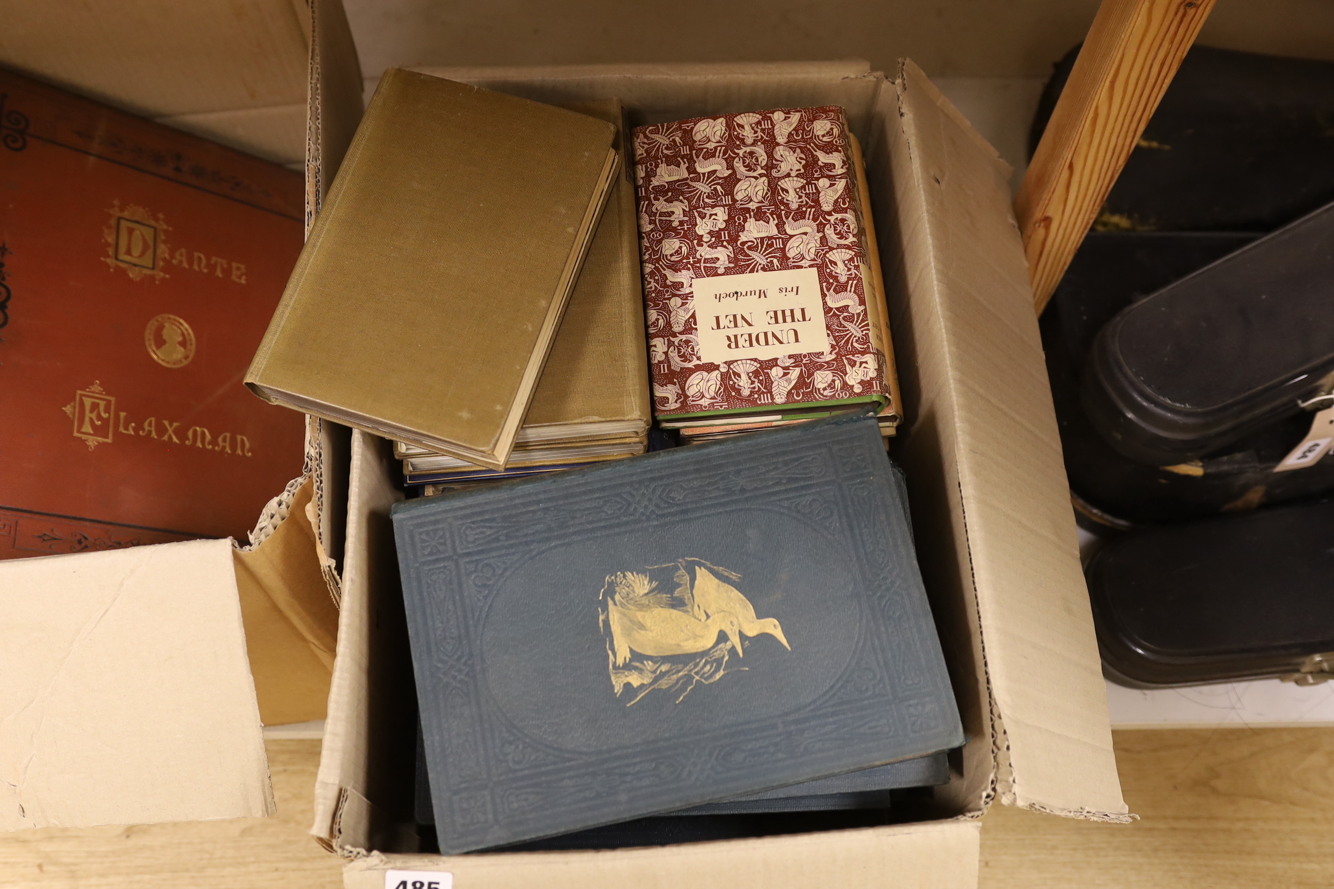 A quantity of various books including Morris’ British Birds, Dante etc.